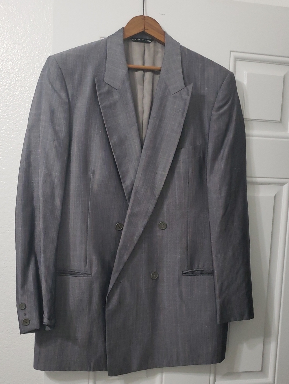 Men's Luigi Cardini Trabaldo Togna Italian Wool Blazer  36R Made In Italy